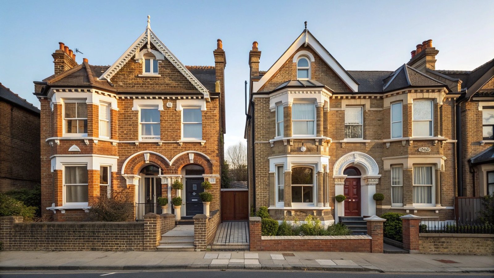 Party wall between terraced houses